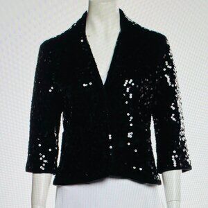 MINNIE ROSE BLACK SEQUIN JACKET - SIZE SMALL - TAGS ON NEW